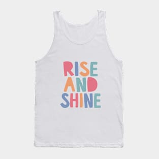 Rise and Shine in Pink Blue Orange and Green Tank Top